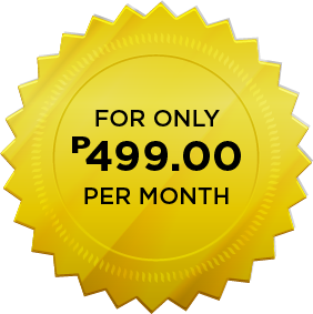 For only 499 pesos per month